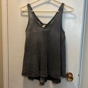 Free people XS distressed grey tank top